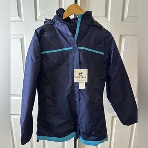 Women’s Smart Pak Piper Equestrian waterproof insulated parka jacket SZ L NWTS